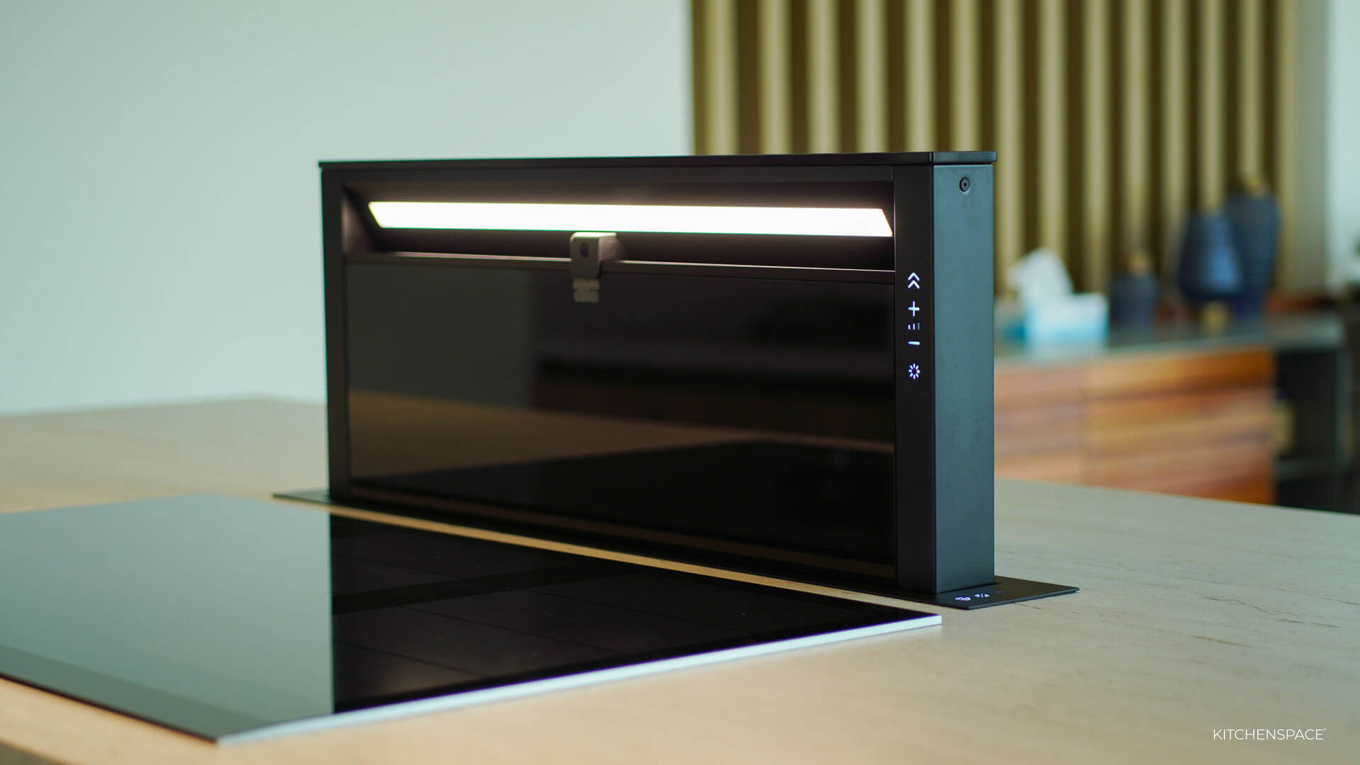 Modern Minimalist Fluted Island Kitchen